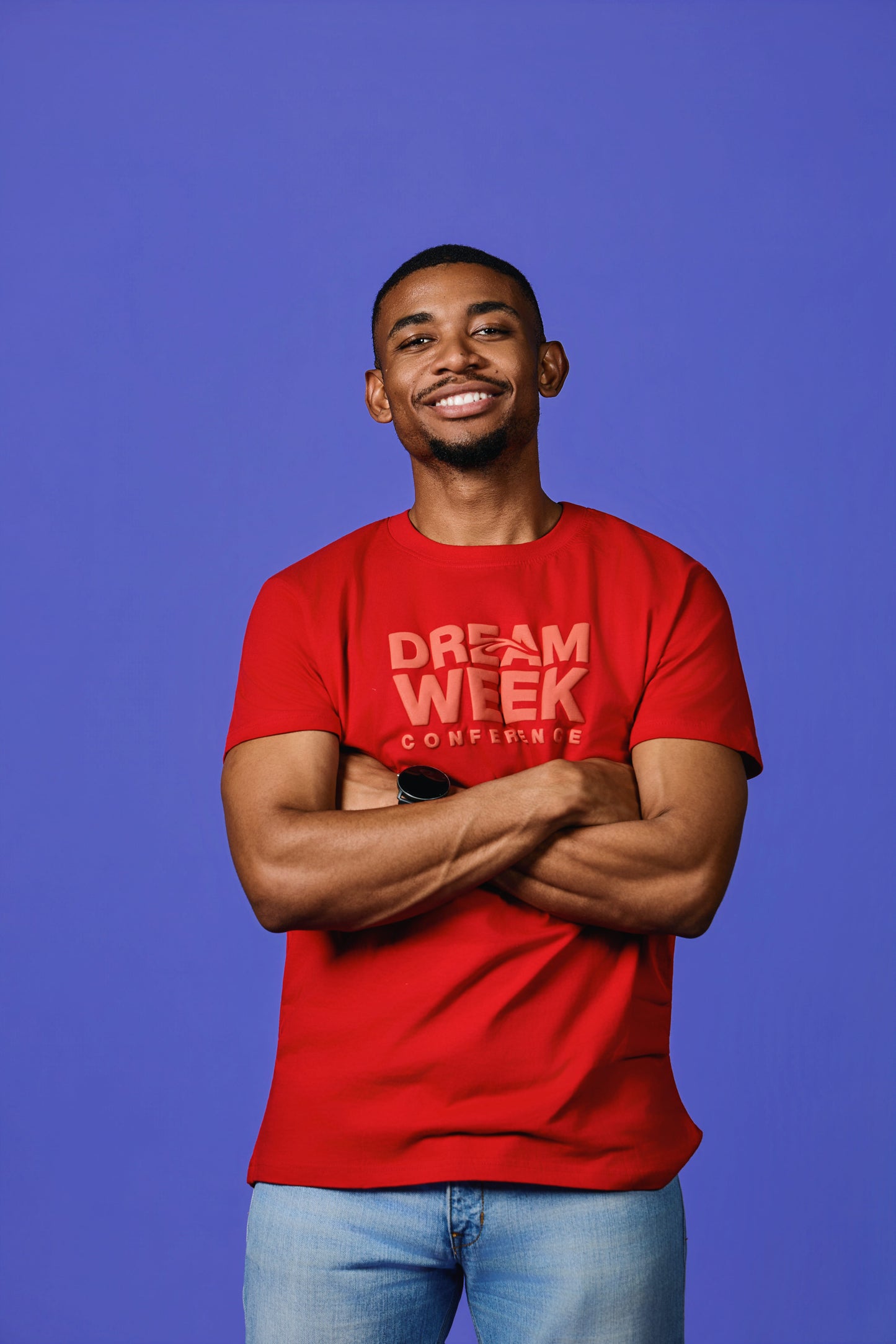 Red Dreamweek Puff Print Tee