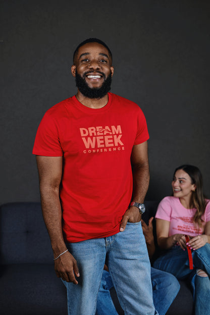 Red Dreamweek Puff Print Tee