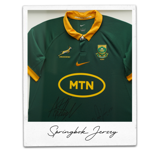 CLOSED: SIGNED SPRINGBOK JERSEY: LEGENDS RAFFLE ENTRY