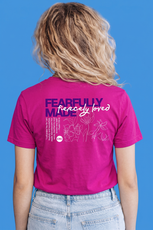 Fearfully & Wonderfully Made Shirt_Pink